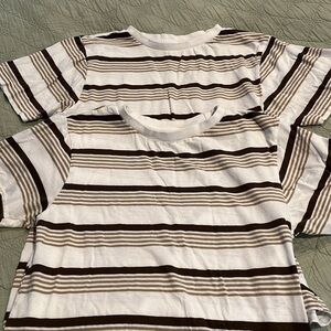 2 Kenneth Cole striped cotton t-shirts